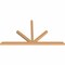 Ekena Millwork Saratoga Timber Gable Bracket, Western Red Cedar, 96"W x 52"H x 3 1/2"D x 3 1/2"F, 13/12 Pitch GBW096X52X0404SAR00SWR - alternate 5